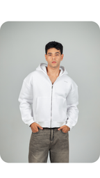 Zip Hoodie(White)