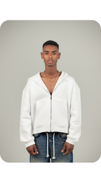 Zip Hoodie(White)
